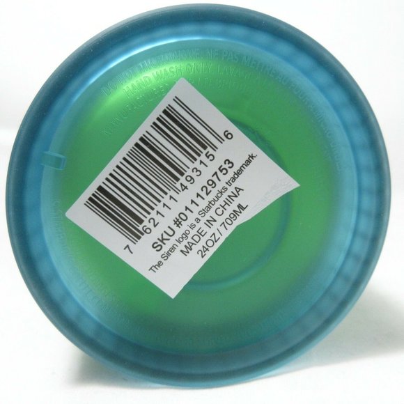 Genuine Starbucks 2022 Matte Mountain Dew Green Grid Tumbler 24oz Venti - Picture 4 of 6